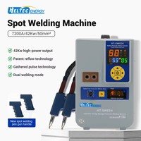 Kit de soudeuse par points à batterie haute puissance Heltec, fixe et mobile, pour cuivre/aluminium/nickel de 0,05 à 0,3 mm pour cellules 18650, affichage numérique