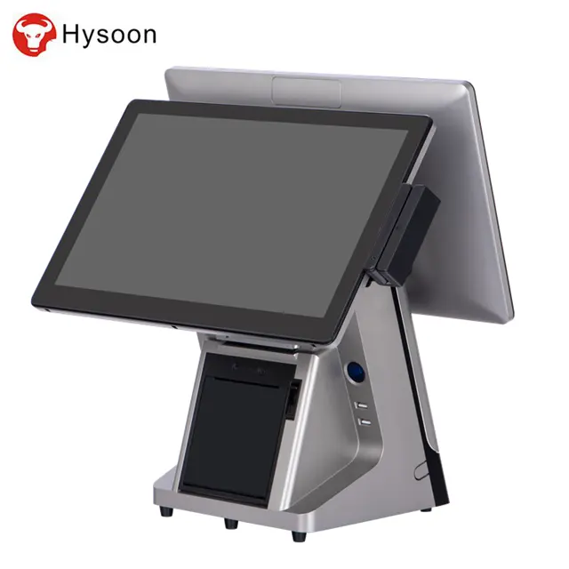 Supermarché tout en un 80mm imprimante double écran smart caisse enregistreuse tactile pos terminal acheter magasin de détail vente windows système