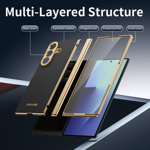 Étui de luxe électroplaqué pliable pour téléphone avec protection de charnière, film intégré, charge sans fil et étanchéité pour <span class=keywords><strong>Fold</strong></span> 8 - Product Image 4
