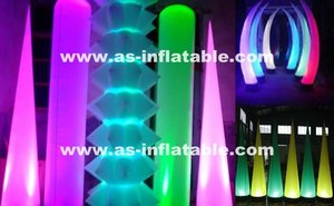 Décoration florale suspendue gonflable à LED pour scène d'événement et boîte de nuit - Product Image 5