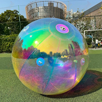 Zhenmei brillant rose PVC miroir boule grand ballon gonflable pour la fête de vacances événement décoration publicité gonflables