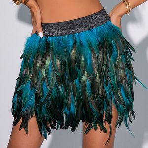 Amazing Feather Skirts for Erotic Carnival <strong>Burning</strong> <strong>Man</strong> Halloween Latin Dance Tap Dance Ballroom Dance Bar DJ <strong>Costumes</strong> - Product Image 5