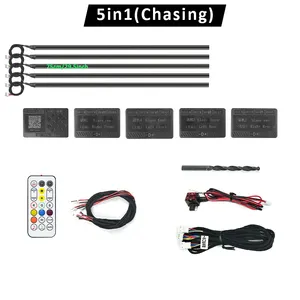 Nieuwe Stijl Auto Interieur Led Licht Omgevingslicht Neon El Draad Strip Achtervolgen Rgb Auto Sfeer Licht