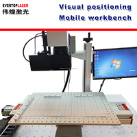 Machine de marquage laser UV mobile grand format pour plaques de lampes, machine de gravure laser UV pour plaques d'éclairage