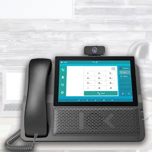 안드로이드 8 인치 컬러 스크린 IP 전화 6 SIP 라인 및 듀얼 1000M RJ45 POE 와이파이 화상 회의-VoIP 제품