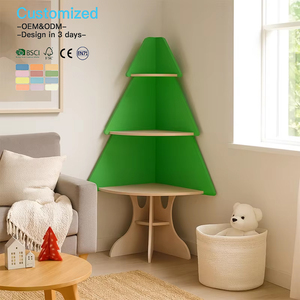 EDULAND ODM Set di Librerie a Forma di Albero in Legno Massello, per Scuola, Soggiorno, Camera dei Bambini - Ecologico, Sicuro, Facile da Montare, con Spazio di Archiviazione - Product Image 1