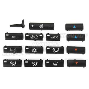 14 Tapas de Botones de Repuesto para el Panel de Control de Climatización A/C, Tapas para Botones de Interruptor para BMW E39 E53 525i 530i 540i M5 X5 - Product Image 2