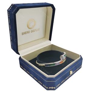 Emballage de boîte à collier Shero Ensemble de velours pour bijoux Emballage de boîte-cadeau Boîte à bijoux personnalisée en forme d'octogone Fabricant - Product Image 6