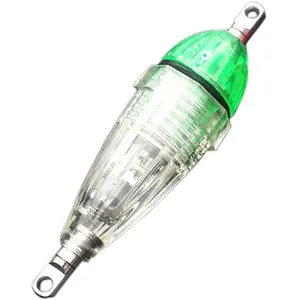 60mm 다색 번쩍이는 LED 물고기 캐치 빛 밤 어업 수중 물고기 유혹 빛 플라스틱 IP67 OEM 80 어업 빛 DC 5V