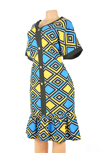 <span class=keywords><strong>Abiti</strong></span> lunghi con stampe audaci in tessuto non trasparente, tute da donna <span class=keywords><strong>taglie</strong></span> forti <span class=keywords><strong>per</strong></span> abbigliamento casual da strada ed elegante da festa - Product Image 3