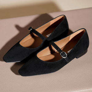 <span class=keywords><strong>Scarpe</strong></span> in vera pelle di pecora retrò francese Mary Jane <span class=keywords><strong>scarpe</strong></span> singole da donna con tacco basso modelli personalizzati - Product Image 4