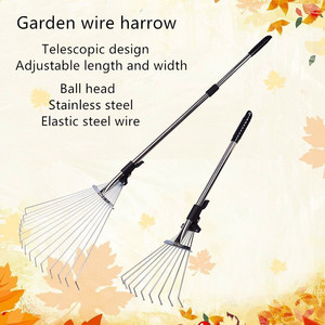 Bán Chạy Cào Cỏ Kim Loại Thu Thập Lá Chuyên Nghiệp Nhẹ Có Thể Điều Chỉnh Chuyên Nghiệp Có Tay Cầm Mở Rộng - Product Image 5