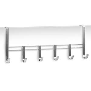 Zeller Present Türhängeleiste Metall verchromt 6 Haken 51x8x20,5cm plata - Product Image 1