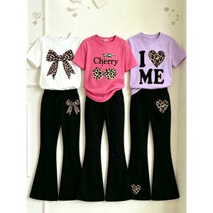 Comodo Set di Tre Pezzi in Seta di Latte per Bambine, Abbigliamento Sportivo all'Ingrosso per Bambine e Ragazze - Product Image 2