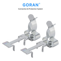Pince de câble de blindage CEM en acier réglable TSC-LFC CC-LFC NS30/15 Type C pour montage sur rail DIN, anti-interférence et décharge de tension à la terre