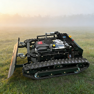 Offre Spéciale : Tondeuse à Gazon Télécommandée à Chenilles <span class=keywords><strong>en</strong></span> Caoutchouc de 18 cm de Large, Lames Doubles Monobloc, Télécommande 300 m pour Terrains Accidentés - Product Image 2