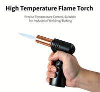 Briquet torche miniature au butane rechargeable, design classique, prix de gros, personnalisable, pour cigares, avec boîte cadeau