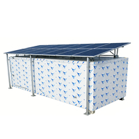 Klantgerichte zonne-aangedreven koelcel, off-grid zonne-energie walk-in koel-/vriescel voor landbouwopslag