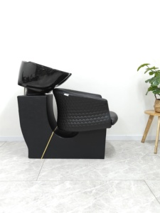 Sillón de Peluquería de Cuero Sintético de Lujo con Lavabo para Servicios de Salón Premium - Product Image 4