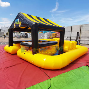 Piscina inflable con barra, asientos y luces para fiestas en el patio trasero, casa de bar acuática. - Product Image 2