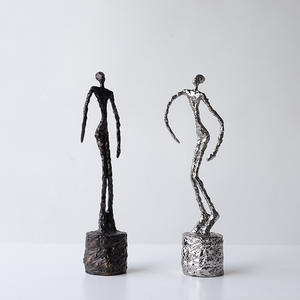 Statue de <span class=keywords><strong>luxe</strong></span> moderne pour la maison, ornements abstraits en métal de style féminin, directement de l'usine, nouveauté - Product Image 2