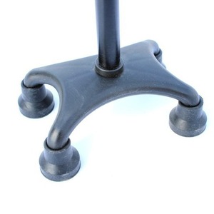 Bâton de marche en alliage d'aluminium avec quatre pieds en plastique, hauteur réglable pour le soutien des personnes âgées - Product Image 2