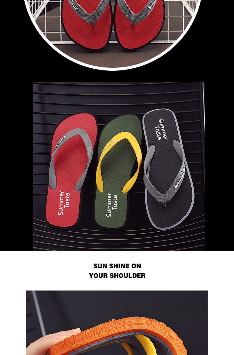 Fashion Korean Outdoor Flip-flops Slippers PVC Rubber Men Filp Flops Custom