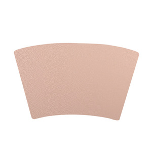 Leather Placemat Waterproof Double Layer Nordic Style Heat Insulating Table <b>Mat</b> Solid Color Eco Friendly Household Use - Product Image 5