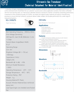 Cảm biến lưu lượng khí đầu dò siêu âm 300KHz - Product Image 6