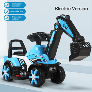 Excavatrice Électrique pour Enfants, Modèle à Conduire, Jouet pour Garçons, Véhicule de Construction Électrique - Product Image 4