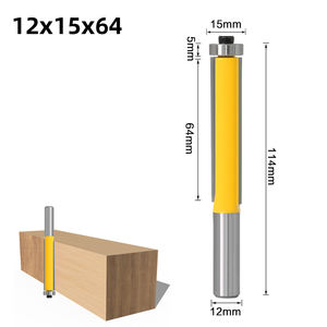12mm tige carbure de tungstène garniture affleurante mèches de routeur à bois <span class=keywords><strong>fraise</strong></span> à bois avec diamètre de coupe 15 <span class=keywords><strong>19mm</strong></span> outils - Product Image 6