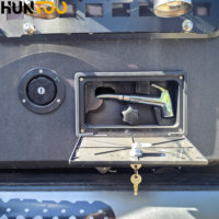 Auvent de camping rigide et tente en forme de cale Huntoo pour camping-car, caravane et fourgonnette Hilux