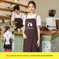 Tabliers propres et imperméables, uniformes de travail unisexes, logos personnalisés, adaptés aux restaurants, cafés et boulangeries