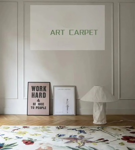 2024 New Design Modern Simple Pastoral Style Pure Handmade Wool Custom Living Room Rugs - Product Image 2