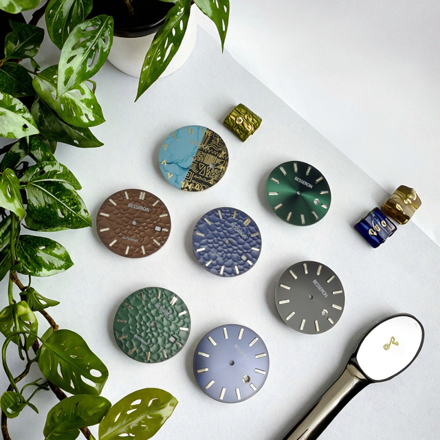 Guangzhou Custom Blank Watch Dial Marker Stainless Steel Luminous Nh35 Nh36 Parts with OEM Logo Watch Dial Supplier