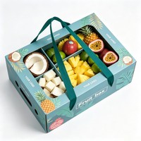 Groothandel op maat bedrukte fruitverzenddozen, populaire fruitgeschenkdozen, grote kartonnen fruitverpakkingsdozen met sojaverf