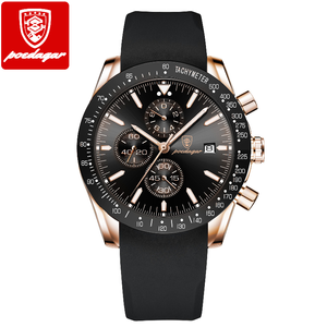 Poedagar negozio ufficiale relojes hombre nuovissimo orologio al quarzo uomo luminoso impermeabile multifunzionale - Product Image 6