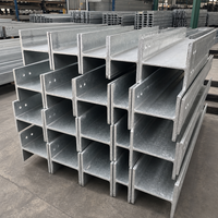 Poutre en I en acier galvanisé laminé à chaud, acier doux de qualité S235JR ~ S355J2, longueur personnalisée pour projets de construction multi-scénarios