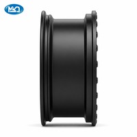Jantes tout-terrain MSD 4x4, service OEM ODM pour une utilisation tout-terrain, jantes en alliage de 17 pouces, style Beadlock, finition noire brillante