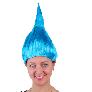Pelucas Sintéticas Alternativas Rojas y Esponjosas, Pelucas de Cabeza Completa con Estilo de Llama, Pelucas para Disfraces de Halloween, Festival de <span class=keywords><strong>Trolls</strong></span>, Elfo, Cosplay y Fiestas - Product Image 4