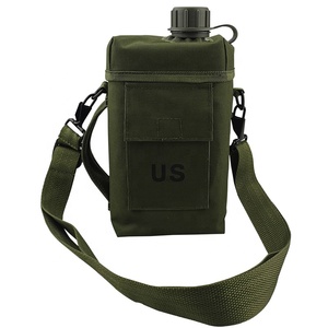 Large Capacity Tactical Sport <b>water</b> <b>bottle</b> green <b>2L</b> Outdoor with Bag Shoulder Strap <b>water</b> <b>bottle</b> - Product Image 1