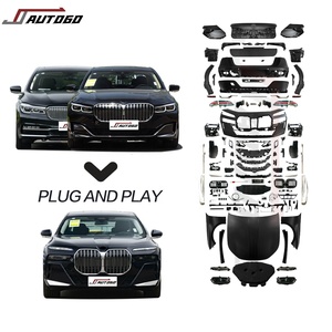Kit de carrosserie de conversion de modification automobile pour <span class=keywords><strong>BMW</strong></span> Série 7 G12 LCI 2016-2022 Mise à niveau vers le pare-chocs G70 M760 2024 Ensemble de lampes - Product Image 1