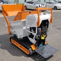 Livraison gratuite OEM Dumper Mini piste essence chenille transporteur Dumper 500kg 1000kg Mini camion à benne basculante Eu à vendre