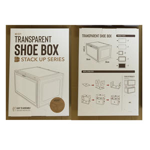 กล่องเก็บรองเท้าแบบใสเปิดด้านหน้า ขายส่ง กล่องใส่รองเท้าแบบซ้อนได้ กล่องใส่รองเท้า <span class=keywords><strong>Jordan</strong></span> พร้อมโลโก้สั่งทำ - Product Image 6