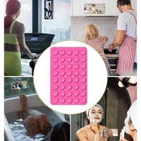 Support adhésif antidérapant en silicone à ventouse pour iPhone, iPad et téléphones portables
