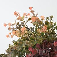Bouquet de feuilles d'eucalyptus artificielles en gros, 60 cm, toucher réel, pour centre de table de mariage, décoration de salon