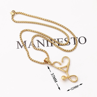 Collar con colgante de estetoscopio de acero inoxidable de Color dorado y plateado, collar médico de corazón para enfermera para mujer
