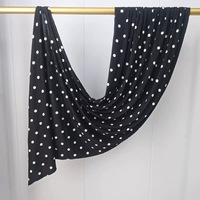Hijabs en jersey à pois, hijabs en jersey de coton premium, fabricant de hijabs en jersey de coton et de mousseline à faible MOQ