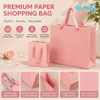 Sac cadeau de luxe en papier kraft brun recyclable avec fond carré, logo doré estampé à chaud pour lunettes, montres et ruban