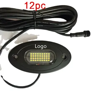 Cápsulas de luz LED para Roca, iluminación decorativa para camiones, todoterreno, ATV, UTV, RZR, barco, Color blanco puro, 36, novedad de 2022